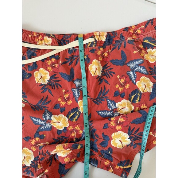 Fair‎ Harbor The Bungalow Water Repellent Swim Trunks Red Tropical Size XXL NWT - Picture 10 of 13